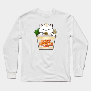 Chubby Cat Cup Noodle Long Sleeve T-Shirt